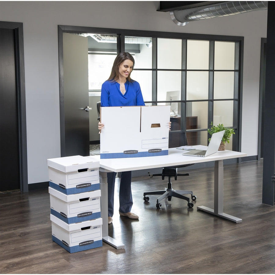 Bankers Box Letter/Legal File Storage Box - Internal Dimensions: 12" Width x 15" Depth x 10" Height - 20 / Carton