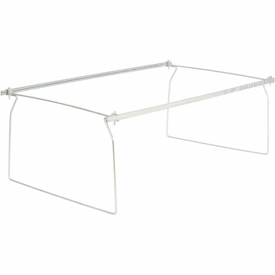 Business Source Premium File Folder Frames - Legal - Metal - Stainless Steel - 6 / Box