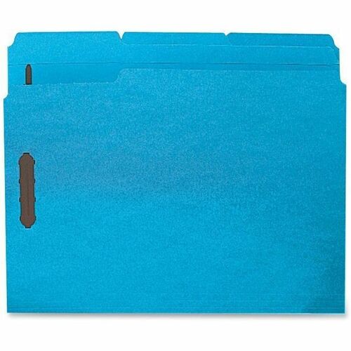 Business Source 1/3 Tab Cut Letter Recycled Fastener Folder - 8 1/2" x 11" - 3/4" Expansion - 2 Fastener - 2" Fastener C