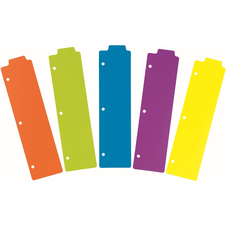 Avery® Snap-In Plastic Bookmark Dividers, 5 Tabs, 1 Set, Multicolor (24908) - Monthly - 1 Month Single Page Layout - 10"
