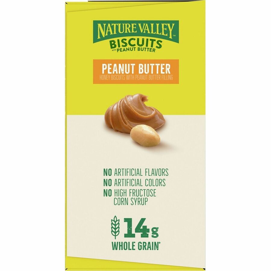 NATURE VALLEY Flavored Biscuits - Peanut Butter, Honey - 1.35 oz Box - 1 Box