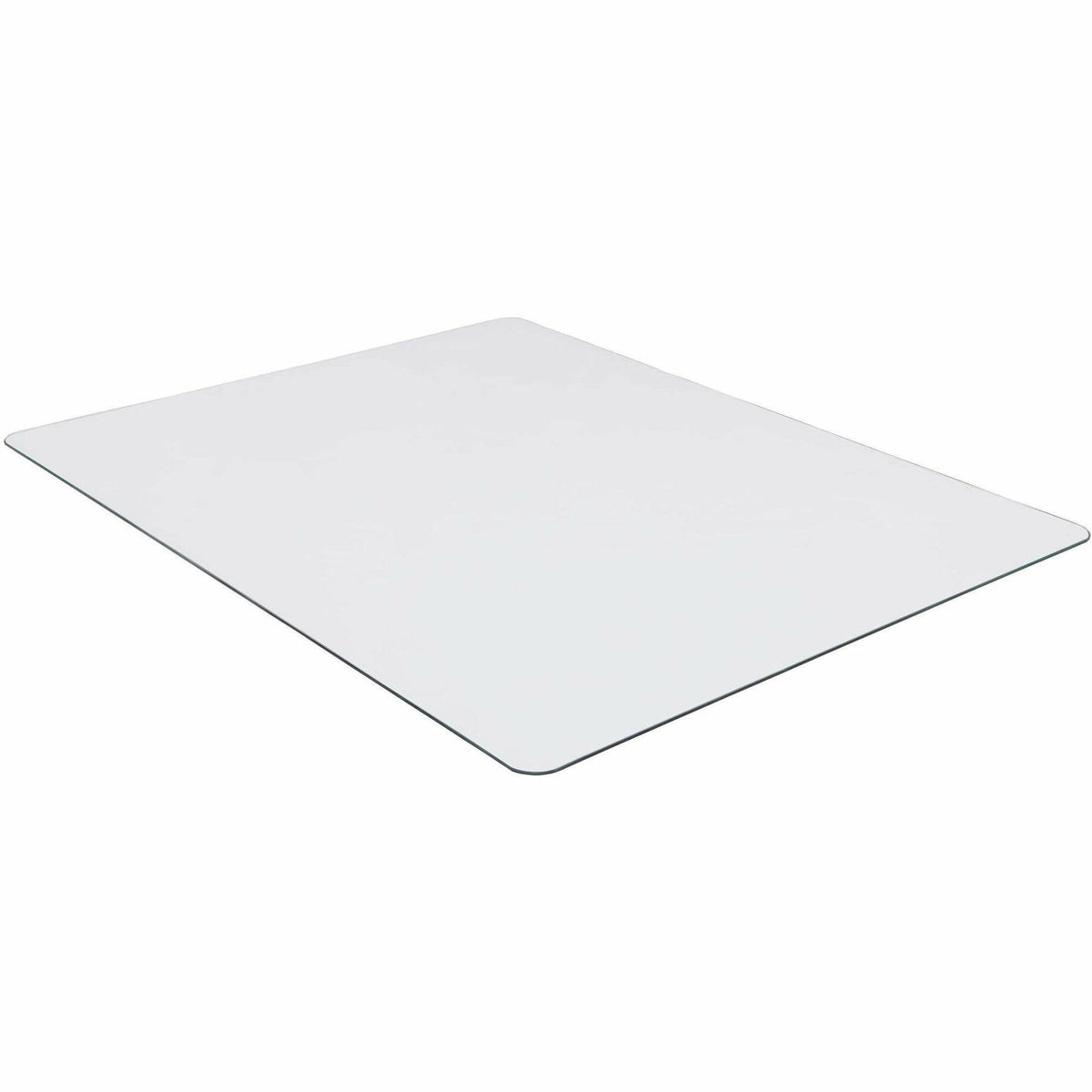 Lorell Tempered Glass Chairmat - Carpet, Hardwood Floor, Marble, Hard Floor - 60" Length x 48" Width x 0.250" Thickness