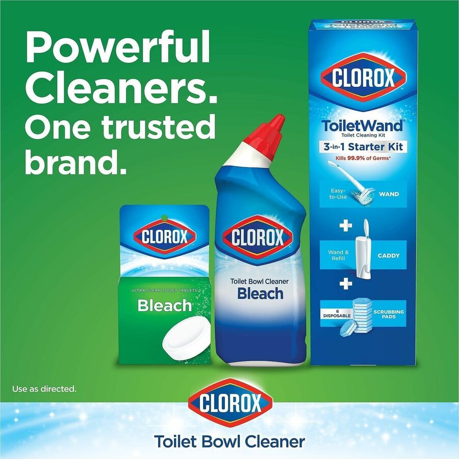Clorox Ultra Clean Toilet Tablets Bleach - For Office, Commercial - Tablet - 3.50 oz (0.22 lb) - 70 / Bundle