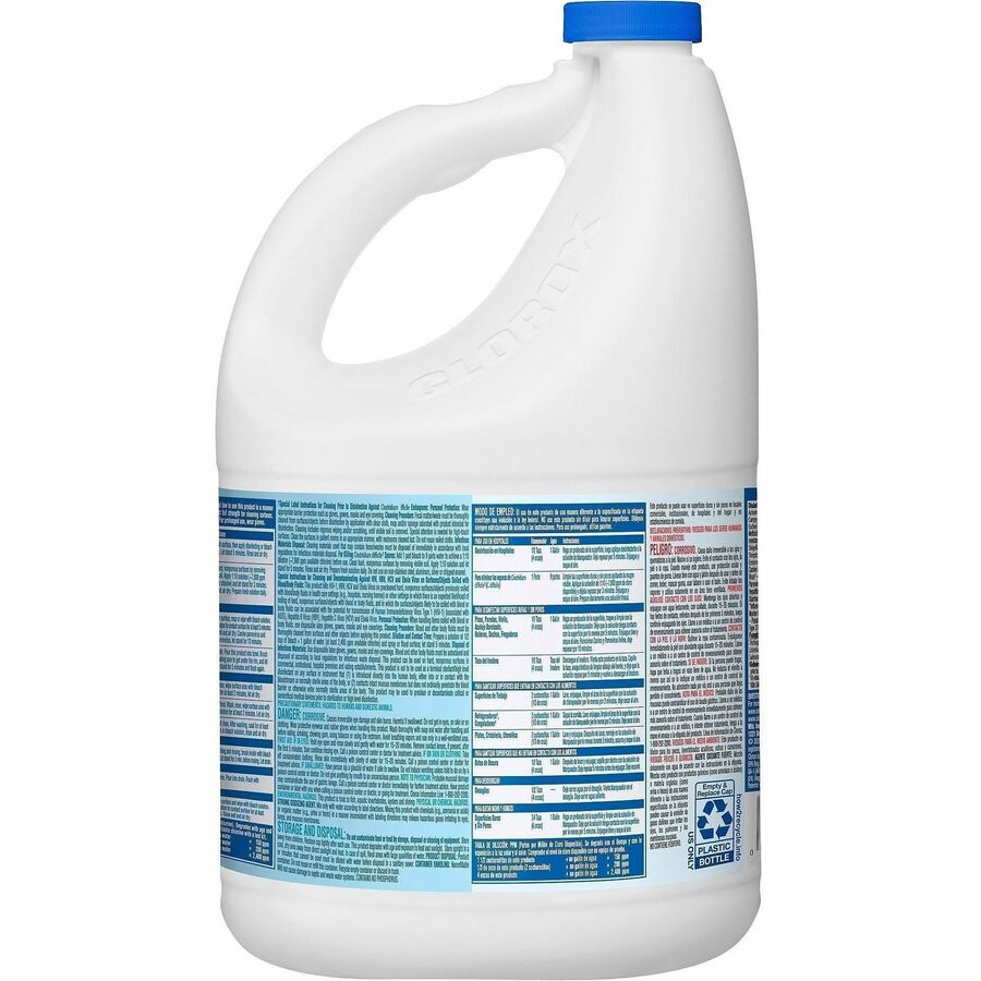 CloroxPro™ Germicidal Bleach - Concentrate - 121 fl oz (3.8 quart) - Recommended For: Germs Remover - Disinfectant, Anti