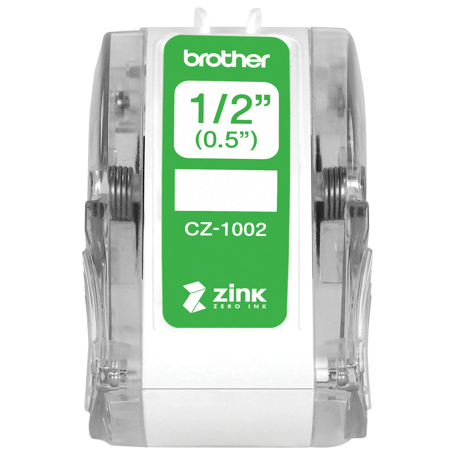 Brother Multipurpose Label - 1/2" Width - Zero Ink (ZINK) - Paper - Water Resistant - 1 Each