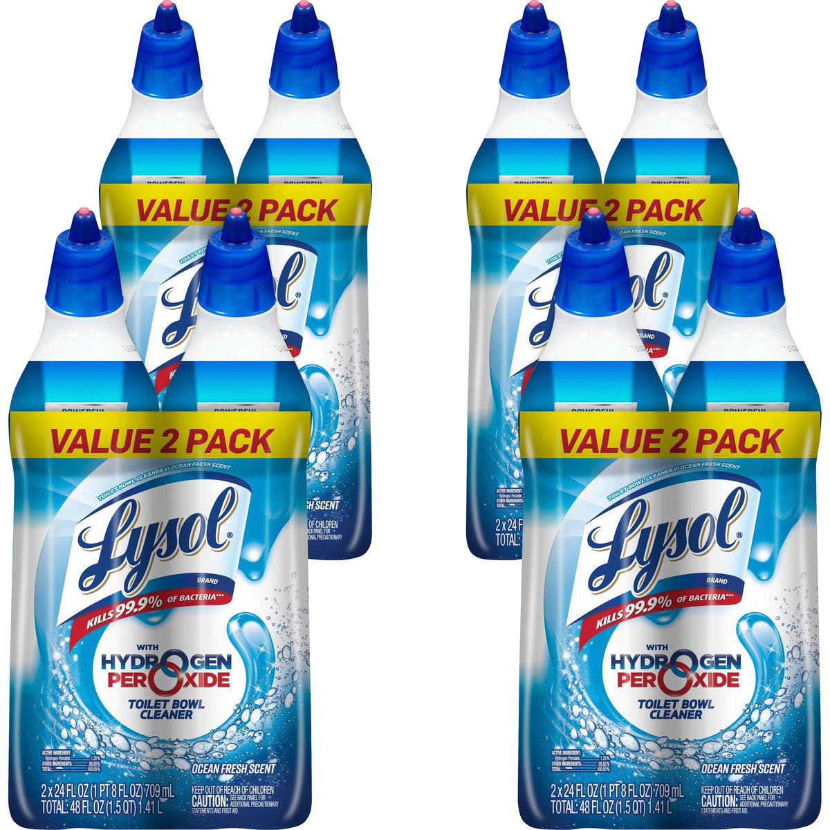 Lysol Hydrogen Peroxide Toilet Cleaner - 24 fl oz (0.8 quart) - Ocean Fresh Scent - Recommended For: Soap Scum Remover -