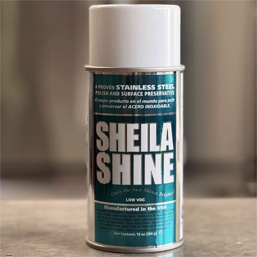 Sheila Shine Stainless Steel Polish - 10 fl oz (0.3 quart) - White - 12 / Carton