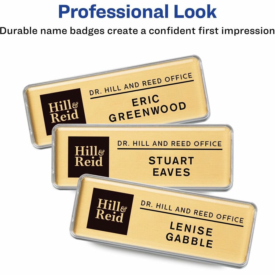 The Mighty Badge® by Avery® Reusable Magnetic Professional Name Badge Kits - 10 / Pack