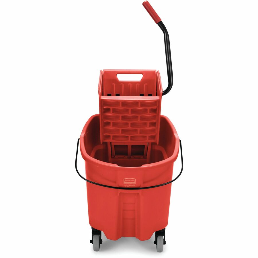 Rubbermaid Commercial WaveBrake 35 QT Side Press & Wringer - 8.75 gal - Splash Resistant - 36.5" x 15.7" x 20.1" - Tubul