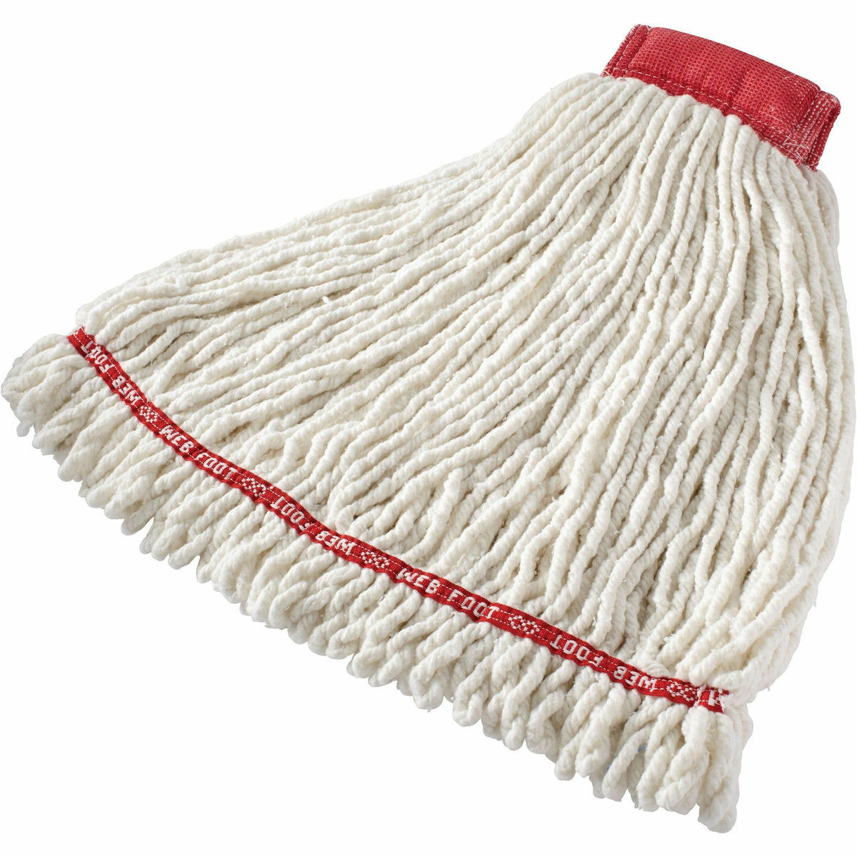 Rubbermaid Commercial 5" Headband Shrinkless Wet Mop - Medium - Shrinkless, Chemical Resistant, Durable - Cotton, Yarn,