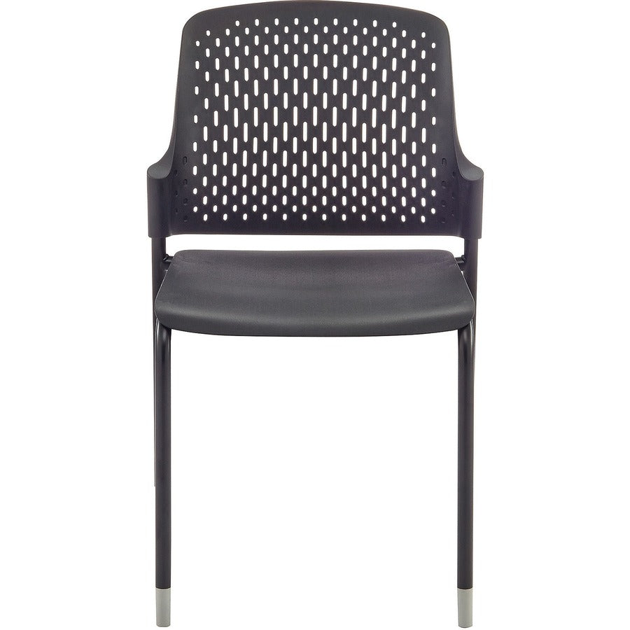 Safco Next Stack Chair - Black Seat Color - Polypropylene Seat Material - Black Back Color - Polypropylene Back Material