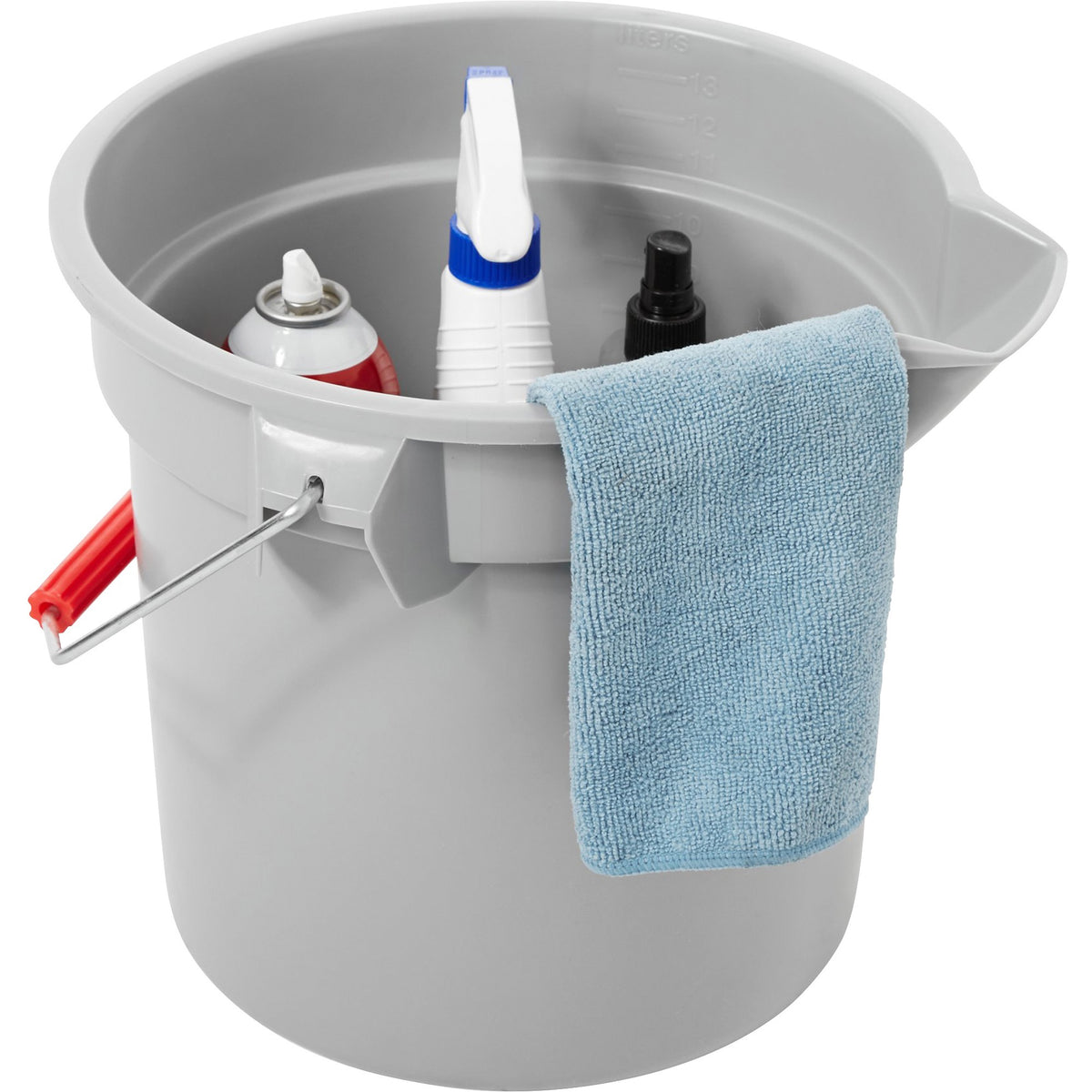 Rubbermaid Commercial Brute 14-quart Round Bucket - 3.50 gal - 6 / Carton