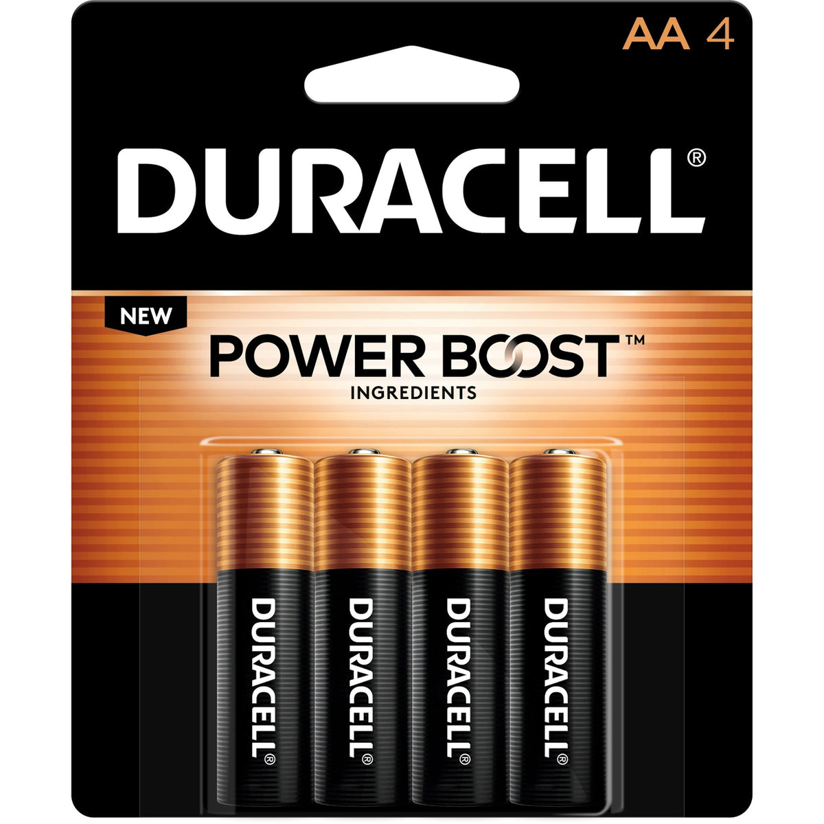 Duracell Coppertop Alkaline AA Battery 4-Packs - For Multipurpose - AA - 1.5 V DC - 4/Pack - 4 / Carton
