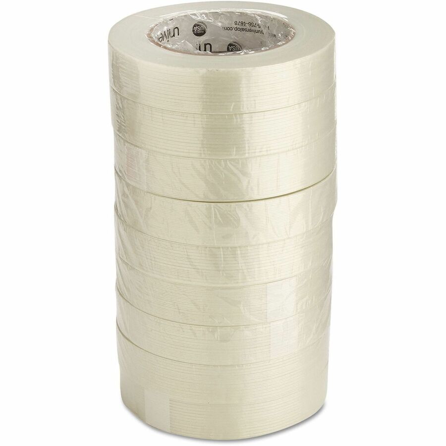 Universal 190# Medium Grade Filament Tape, 3" Core, 24 mm x 54.8 m, Clear - 59.93 yd Length x 0.94" Width x 6.2 mil Thic