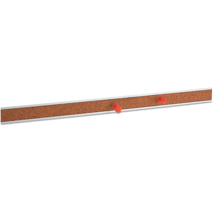 Universal Bulletin Board - 1" Board Height x 24" Board Width - Brown Cork Surface - Self-healing, Easy Installation - Si