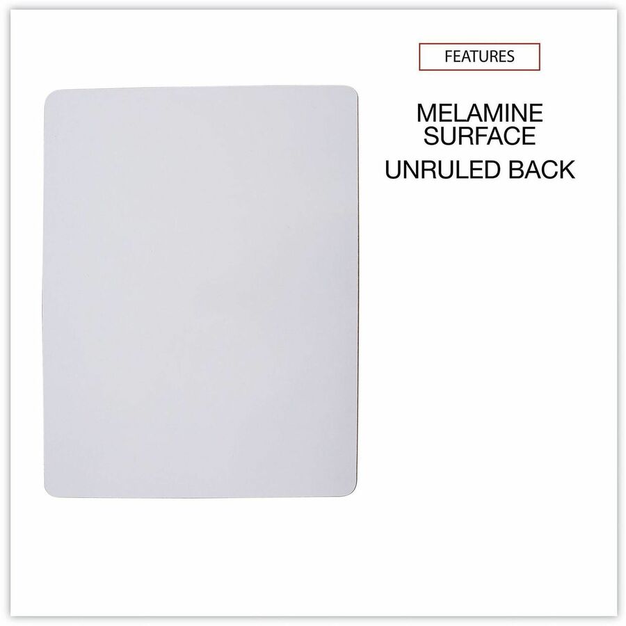 Universal Lap/Learning Dry-Erase Board, 11.75" x 8.75" , White Surface, 6/Pack - 11.8" (1 ft) Width x 8.8" (0.7 ft) Heig
