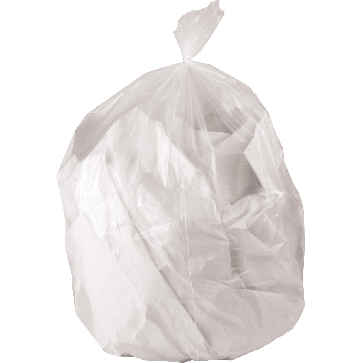 Genuine Joe Heavy Duty Trash Can Liners - 60 gal Capacity - 58" Length x 38" Width x 2 mil (51 Micron) Thickness - Low D