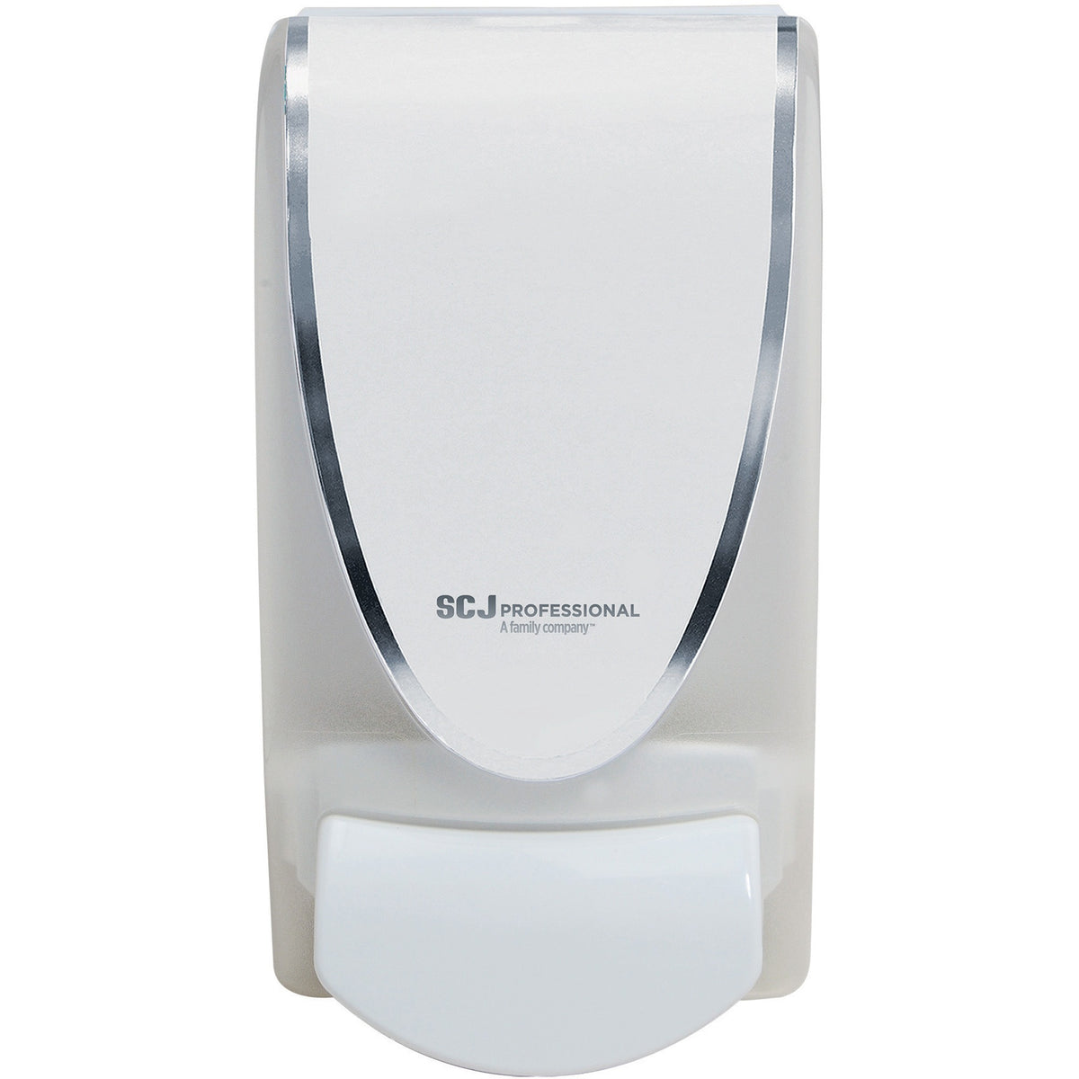 SC Johnson QuickView Manual Dispenser - Manual - 1.06 quart Capacity - Durable, Antimicrobial, Anti-bacterial - White -