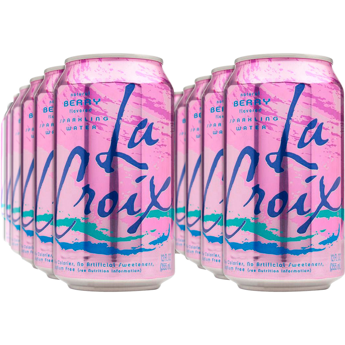 LaCroix Berry Flavored Sparkling Water - Ready-to-Drink - 12 fl oz (355 mL) - Berry - 12/Pack - 2 / Carton