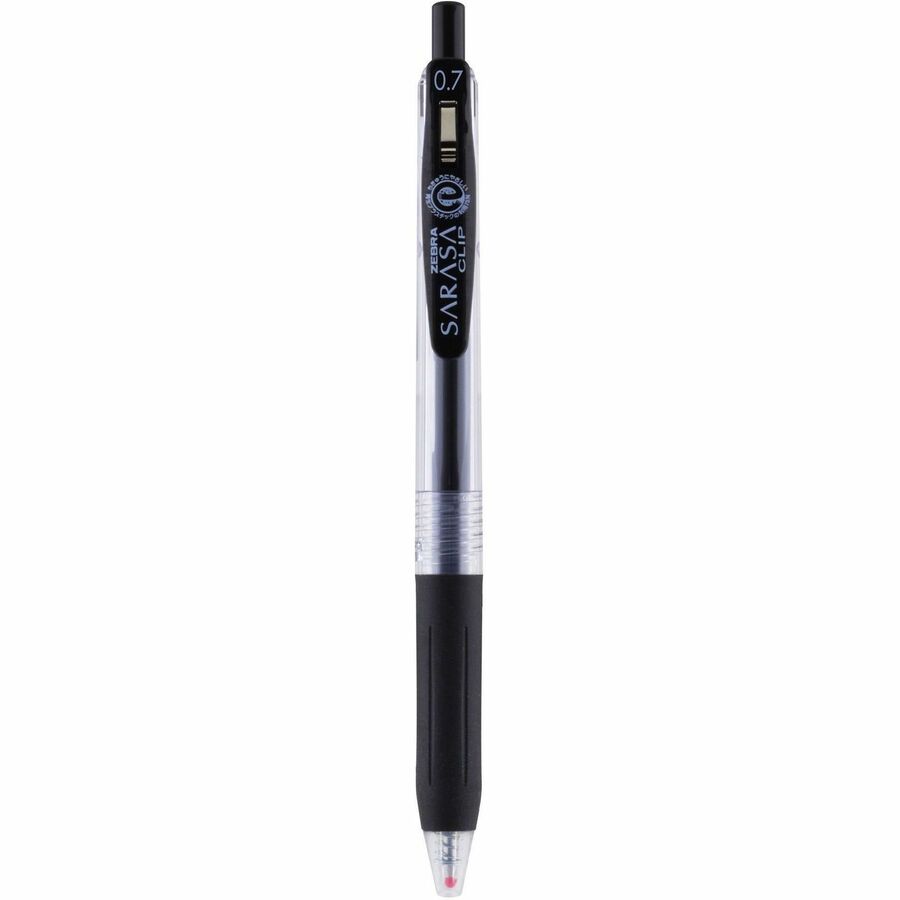 Zebra Pen SARASA Clip Retractable Gel Pen - 0.7 mm Pen Point - Retractable - Black Ink - Water Based, Pigment-based, Gel