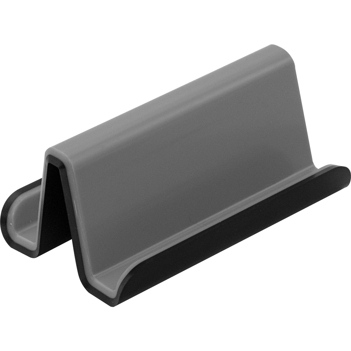 Advantus Fusion Collection Business Card Holder - 3" Height x 3" Width x 2.5" Depth - Plastic, Polystyrene - Gray, Black