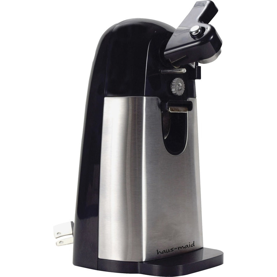 HAUS-MAID Electric Can Opener - Built-in Magnet, Durable - Black