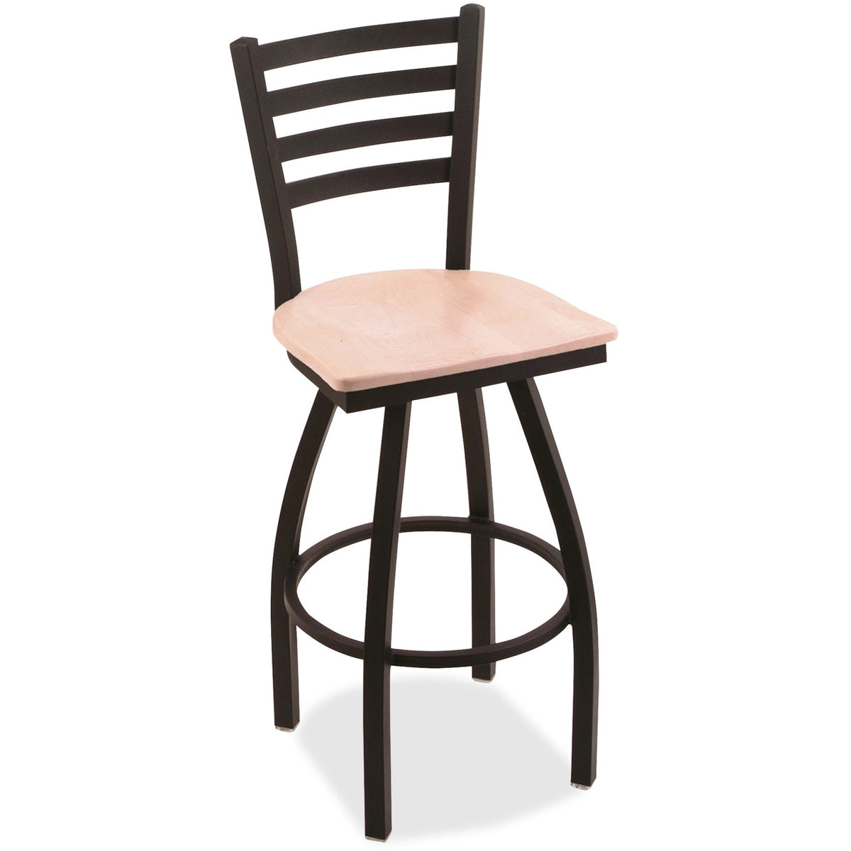 Holland Bar Stools Bar Stool Jackie Swivel Stool - Natural Maple Seat Color - High Density Foam (HDF), Hardwood, Vinyl,