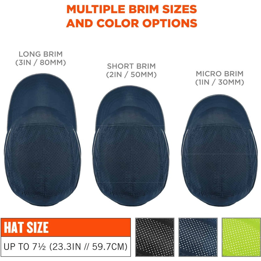 Ergodyne 8955 Lightweight Bump Cap Hat - Recommended for: Industrial, Mechanic, Factory, Home, Baggage Handling - 1 Each