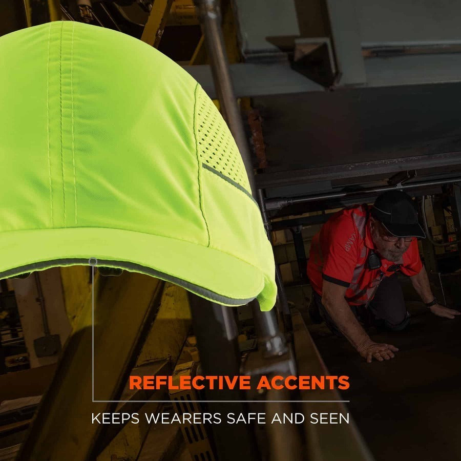 Ergodyne 8960 Bump Cap Hat with LED Light - Recommended for: Industrial, Mechanic, Factory, Home, Baggage Handling - 1 E