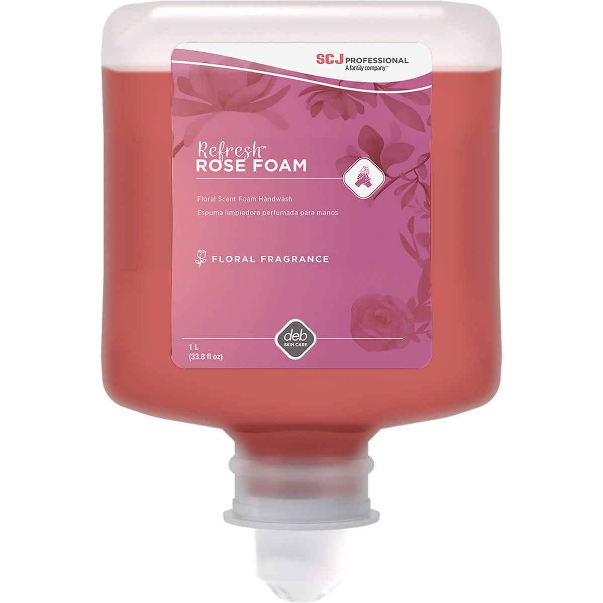 SC Johnson Manual Refill Refresh Rose Handwash - Rose Scent - 1.06 quart - Cartridge Dispenser - Dirt Remover - Skin, Wa