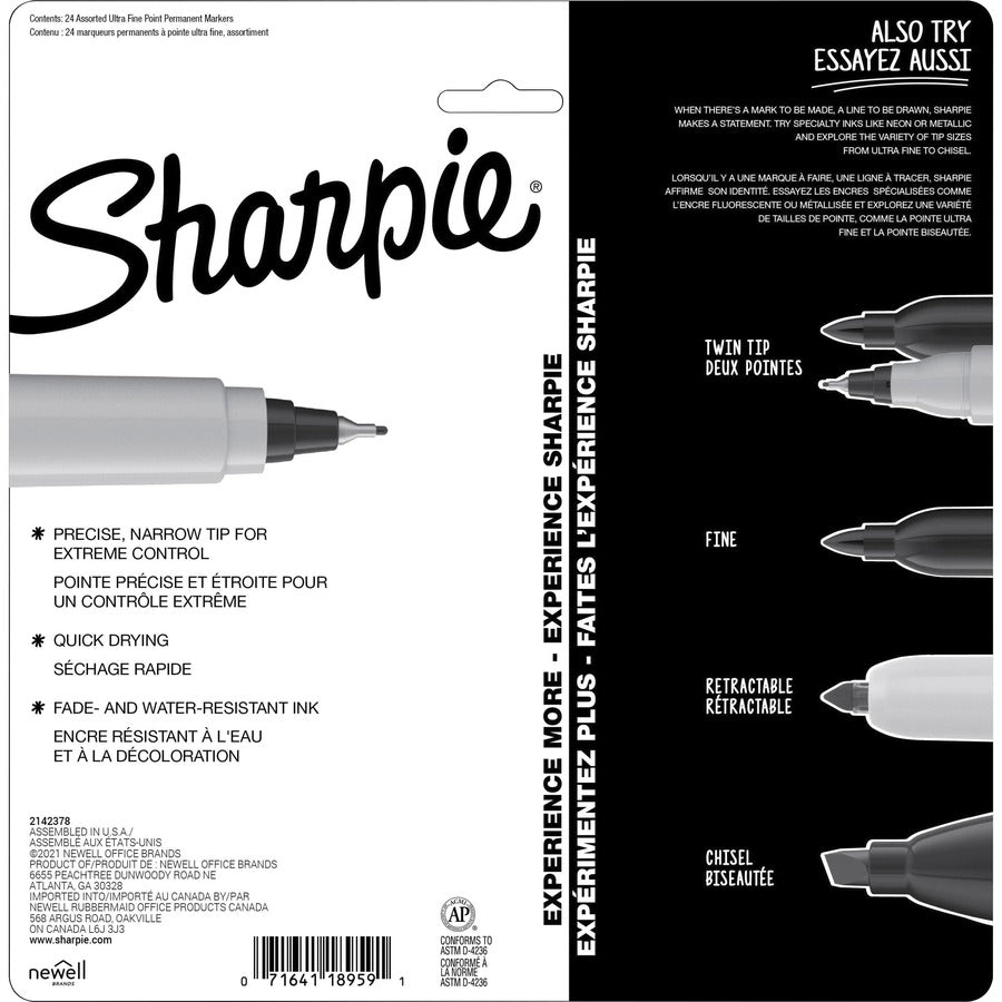 Sharpie Mystic Gems Permanent Markers - Multi Ink - 24 / Pack