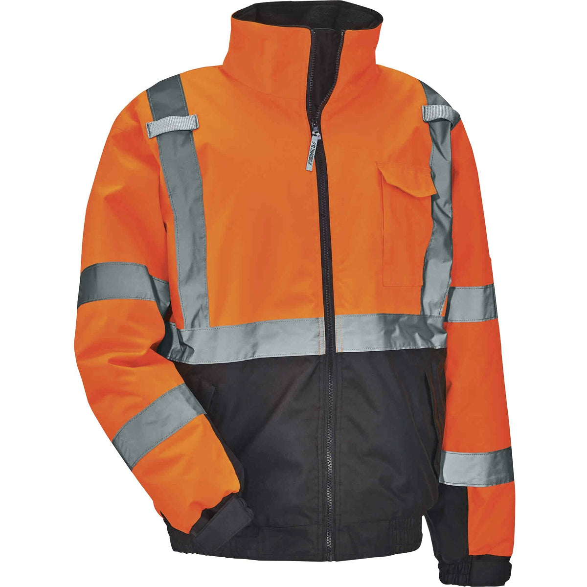 Ergodyne 8377 Type R Class 3 Hi-Vis Quilted Bomber Jacket - 1 Each