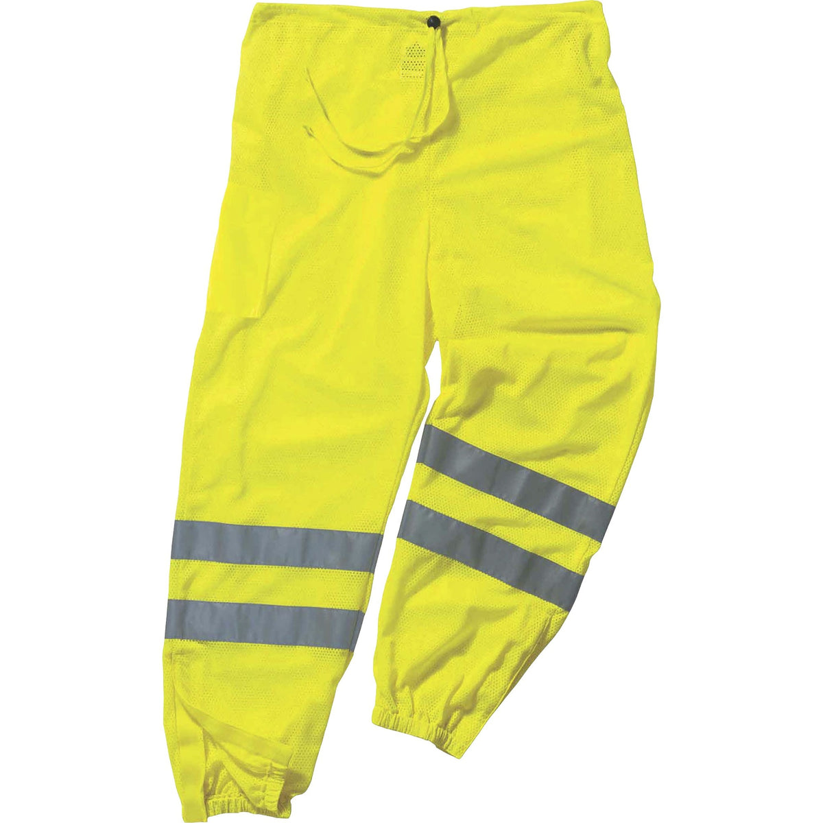 Ergodyne 8910 Class E Hi-Vis Pants - Small/Medium Size - Lime - Polyester Mesh