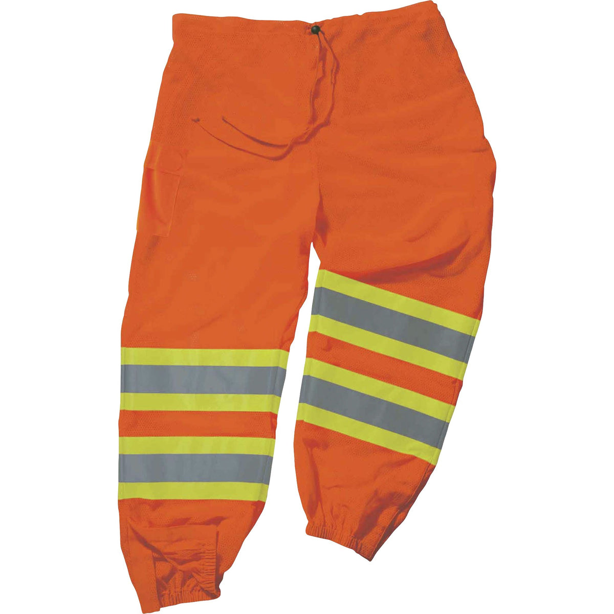 Ergodyne 8911 Class E Two-Tone Pants - Small/Medium Size - Orange - Polyester Mesh