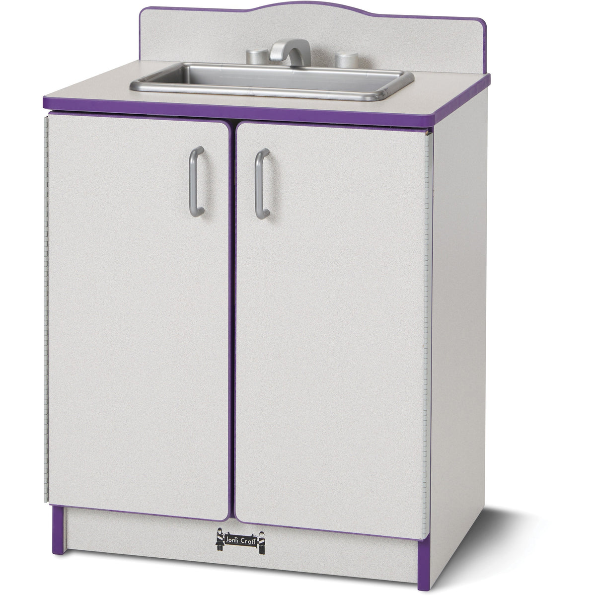 Rainbow Accents Culinary Creations Kitchen Sink - Purple - 1 Each - Purple, Gray, Chrome - Wood