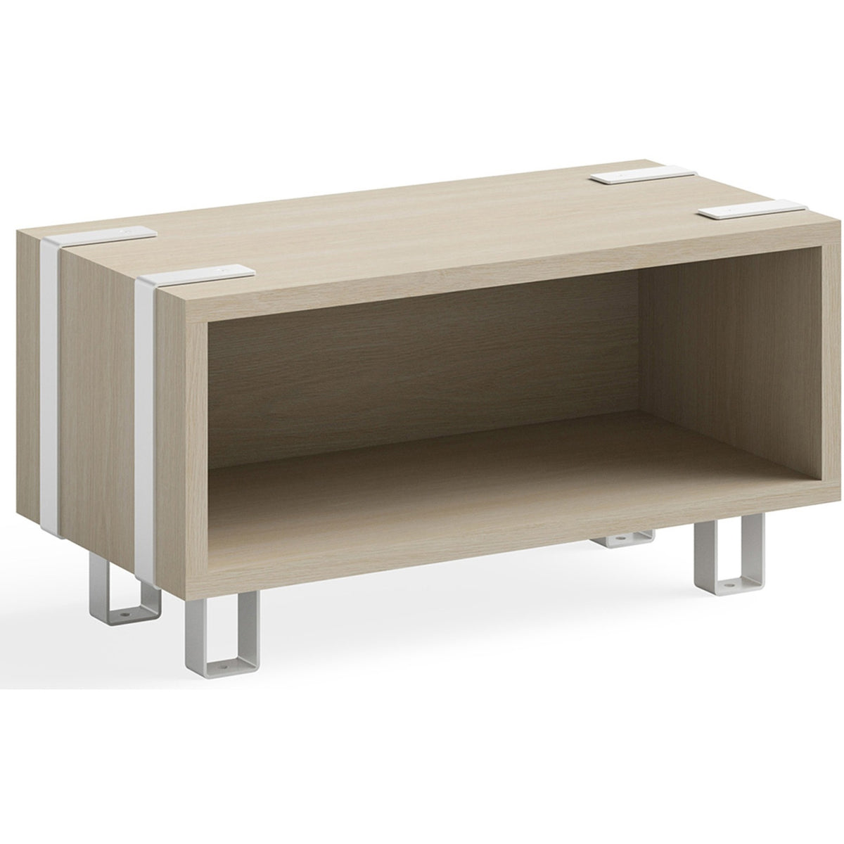 Safco Ready Beige Home Office Stackable Storage - Rectangle - 12.4" Height x 24" Width x 12" Depth Cabinet - Finish: Bei