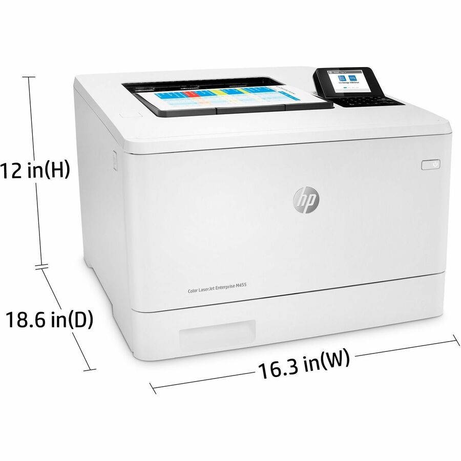 HP LaserJet Enterprise M455dn Desktop Laser Printer - Color - 27 ppm Mono / 27 ppm Color - 600 x 600 dpi Print - Automat