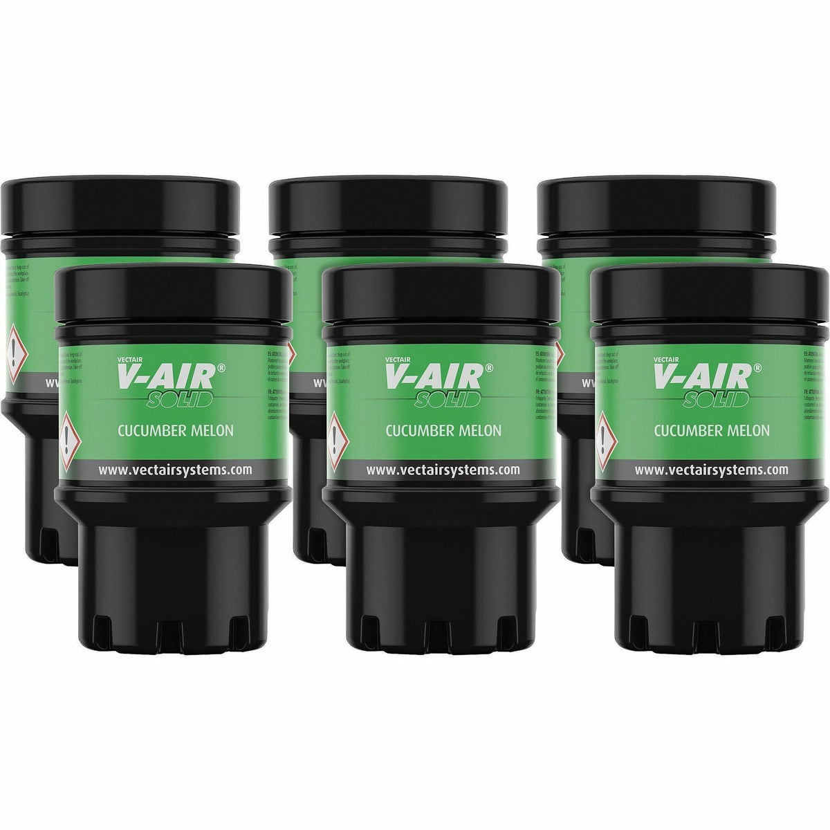 Vectair Systems V-Air MVP Dispenser Fragrance Refill - Spray - 6000 ft³ - Cucumber Melon - 60 Day - Odor Neutralizer - 6