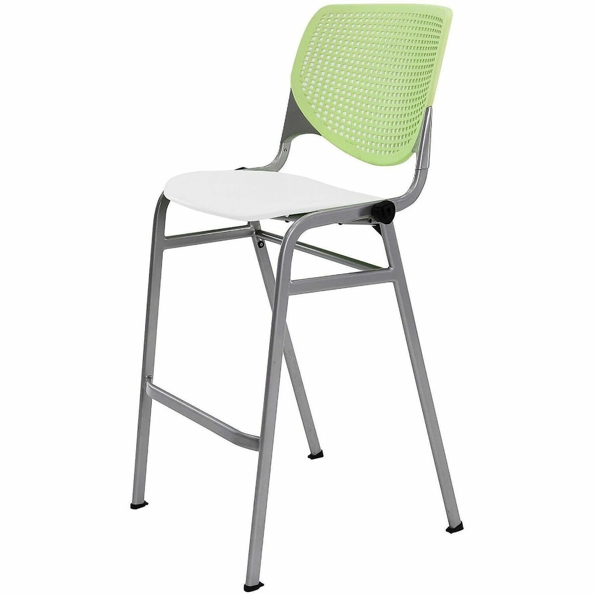 KFI Barstool Chair - Lime Green, White - 1 Each