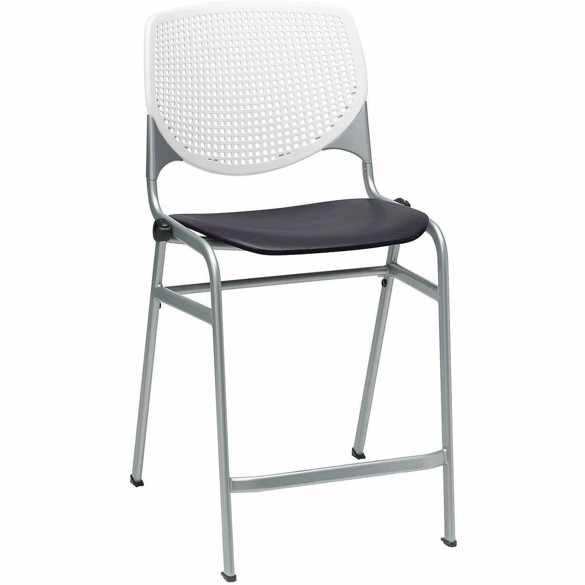 KFI Seating Bar Stool - White, Black - 1 Each