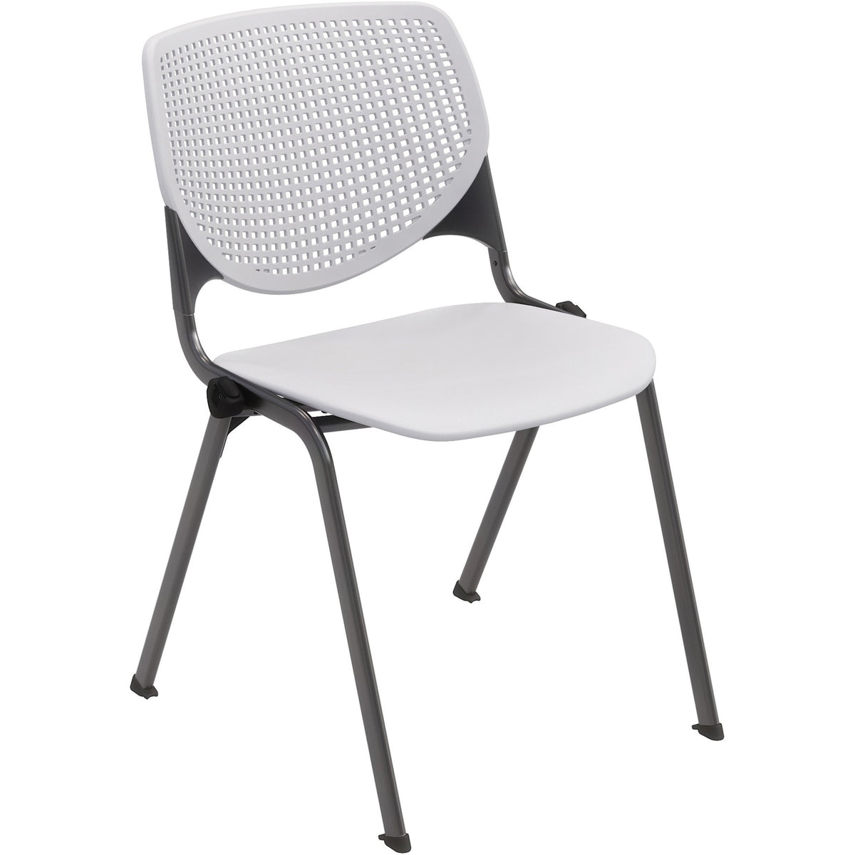 KFI Stacking Chair - Light Gray Seat Color - Polypropylene Seat Material - Light Gray Back Color - Polypropylene Back Ma