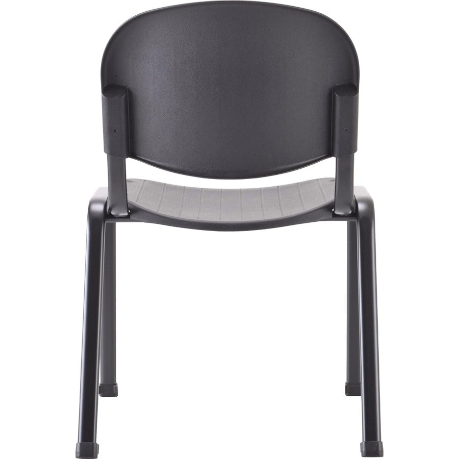 Lorell Low-Back Stack Chairs - Polypropylene Seat Material - Polypropylene Back Material - Low Back - Four-legged Base -
