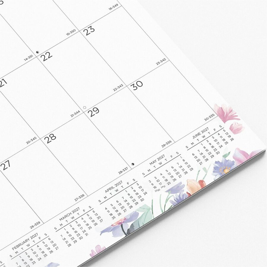Brownline Desk Pad Calendar - Medium - Regular - Monthly - January 2027 to December 2027 - White Sheet - Desk Pad - 17"