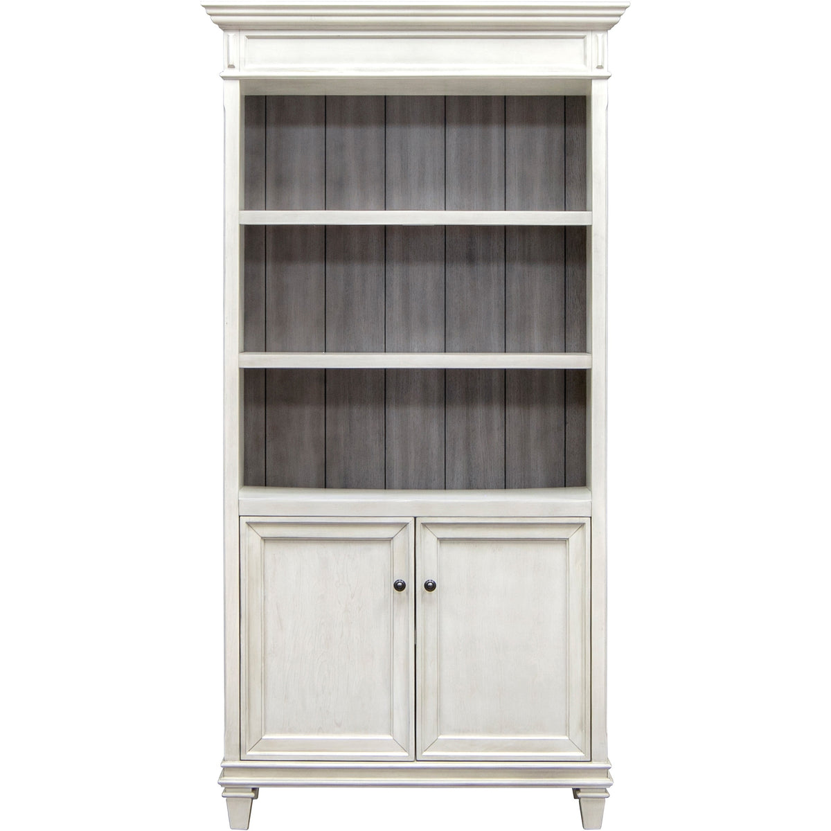 Martin Hartford Bookcase with Lower Doors - 78" Height x 40" Width x 14" Depth - 2 Door(s) - 5 Shelve(s) - 3 Adjustable