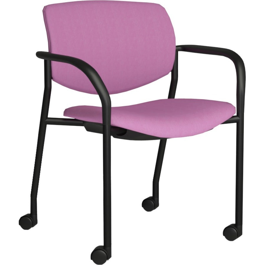 9 to 5 Seating Shuttle Mobile Stack Chair - Latte Seat Color - Plastic Seat Material - Latte Back Color - Plastic Back M