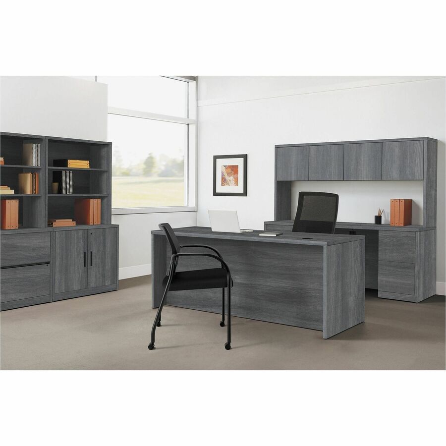 HON 10500 H10593 Pedestal Desk - 29.5" Height x 72" Width x 36" Depth - Total Drawer(s): 4 - Double Pedestal - Finish: S