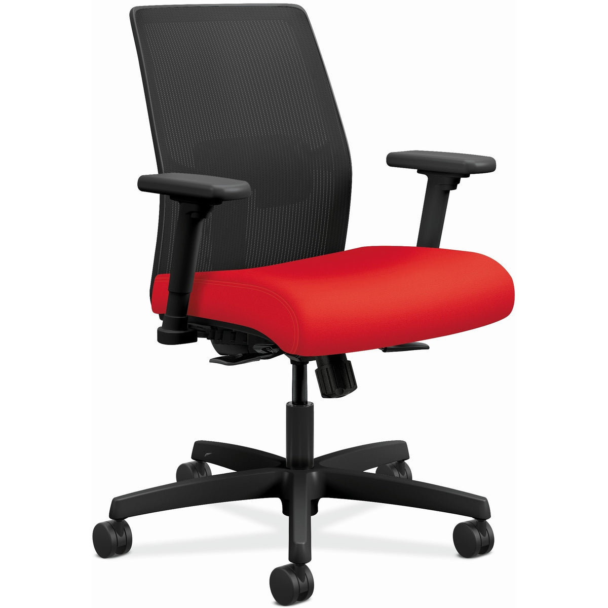 HON Ignition 2.0 Chair - Ruby Seat Color - Fabric Seat Material - Black Back Color - Mesh Back Material - Black Frame Co