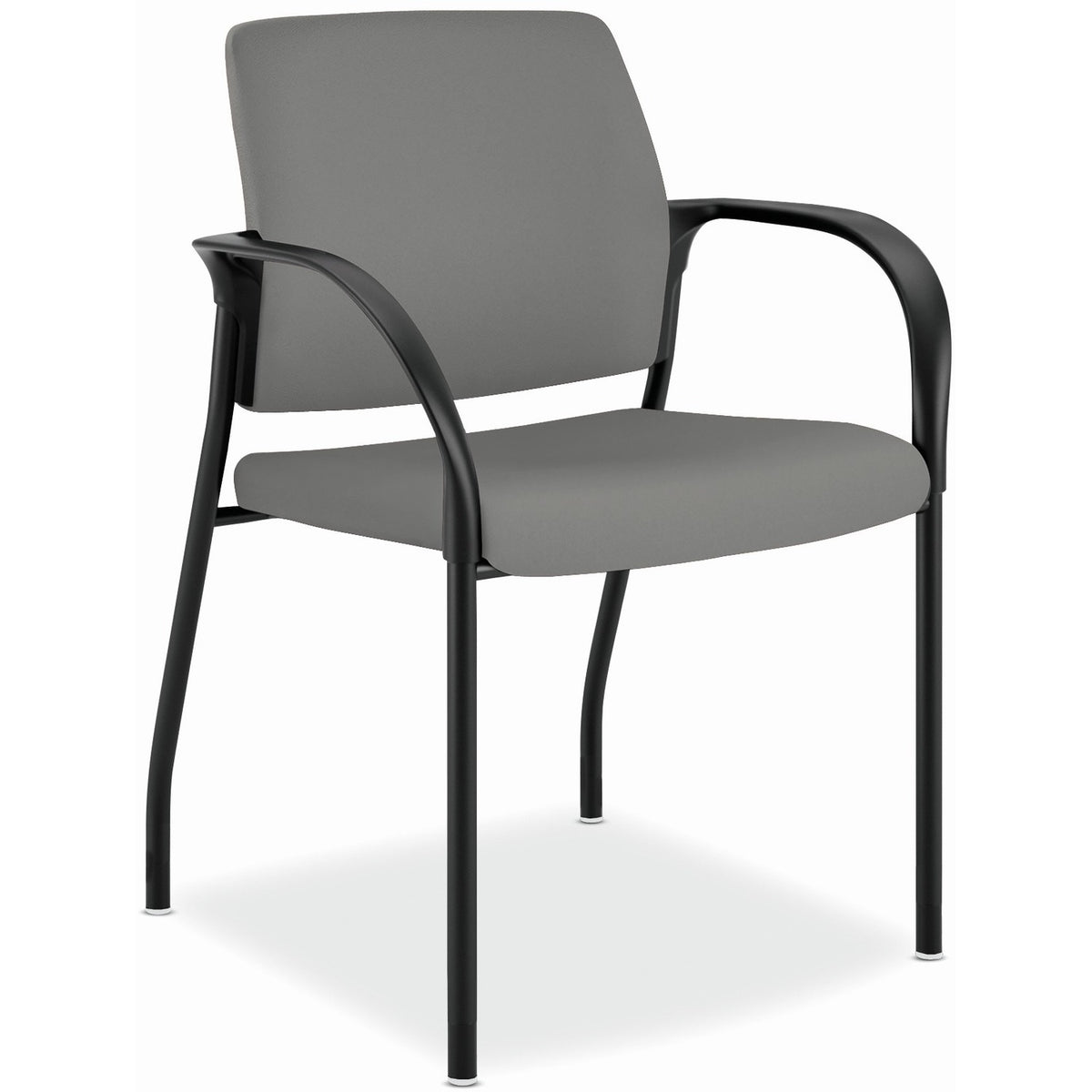 HON Ignition Chair - Frost Back Color - Fabric Back Material - Black Frame Color - Steel Frame Material - Frost - Armres