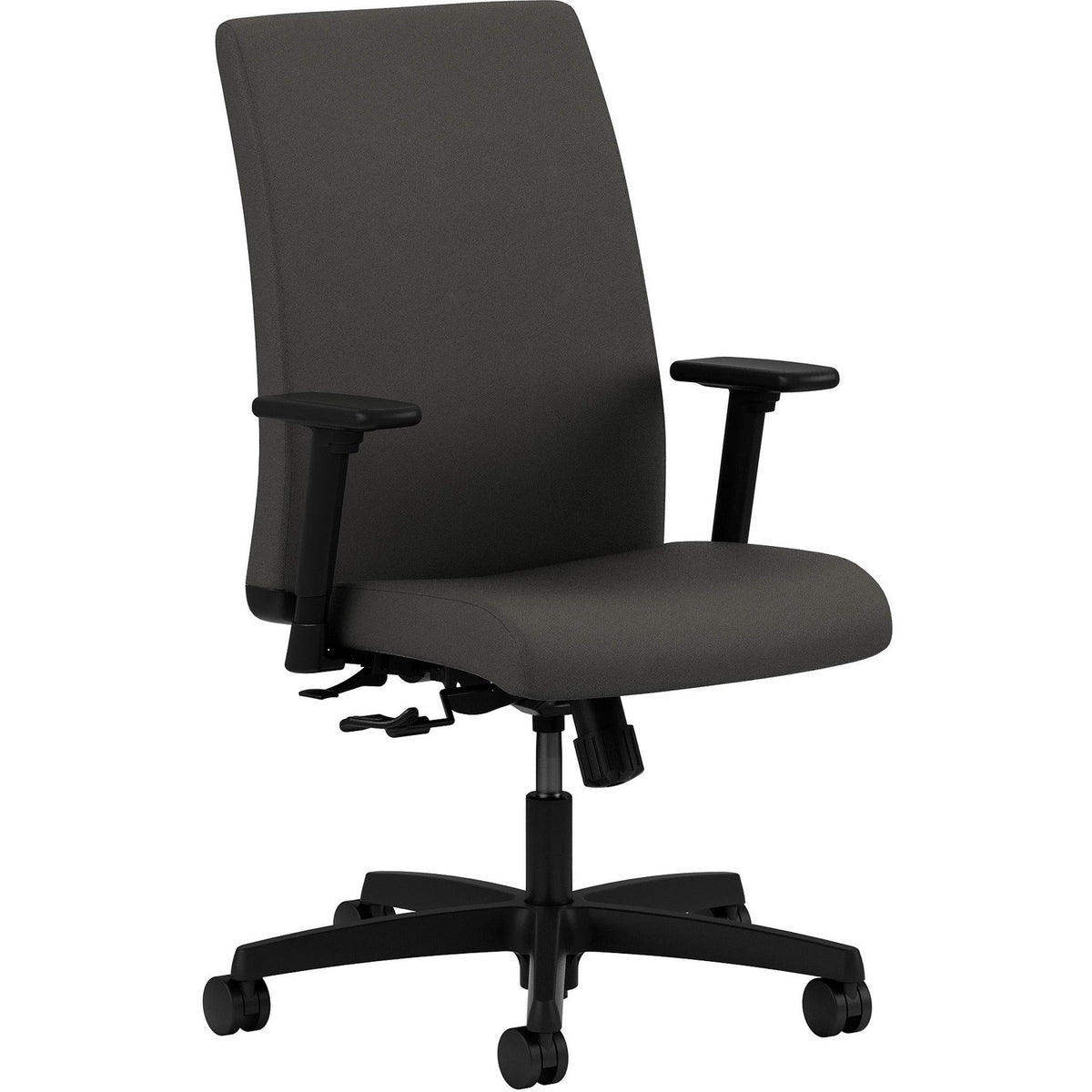 HON Ignition Chair - Iron Ore Seat Color - Iron Ore Back Color - Fabric Back Material - Black Frame Color - Low Back - I