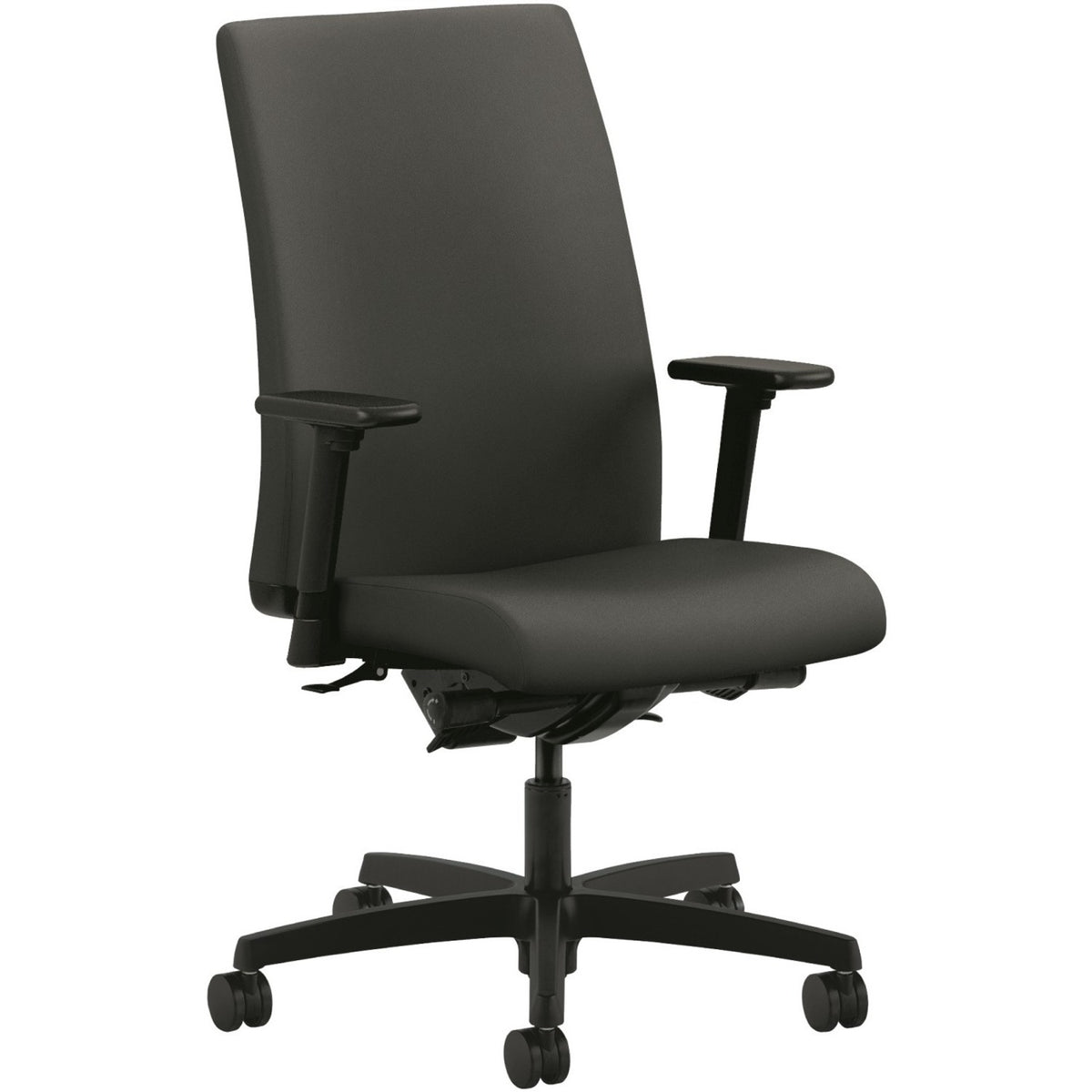 HON Ignition Chair - Iron Ore Seat Color - Iron Ore Back Color - Fabric Back Material - Black Frame Color - Mid Back - 5